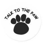 Talk to the Paw Sticker 2
