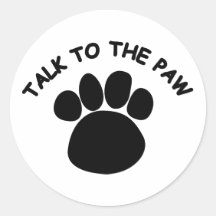 Talk to the Paw Sticker 2