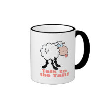 talk to the tail attitude funky sheep coffee mug