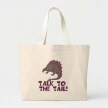Talk to the Tail DInosaur Tote Bag