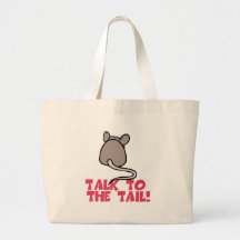 Talk to the Tail Mouse Canvas Bag