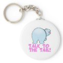 Talk to the Tail Polar Bear keychains