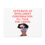talking insult postcard