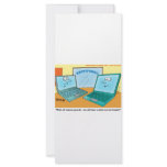 Talking Laptop Computer Cartoon rack cards