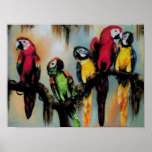 Talking Parrots ~ Print / Poster