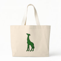Tall African Giraffe Animal Silhouette Giraffidae Bags