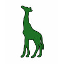 Tall African Giraffe Animal Silhouette Giraffidae t-shirts