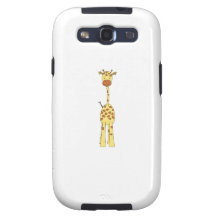 Tall Cute Giraffe. Cartoon Animal. Samsung Galaxy SIII Cover