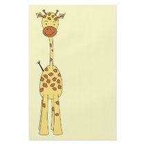 Tall Cute Giraffe. Cartoon Animal. Personalised Flyer