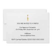 Tall Cute Giraffe. Cartoon Animal. Custom Invitations