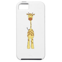 Tall Cute Giraffe. Cartoon Animal. iPhone 5 Case