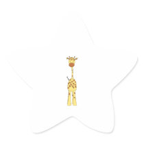 Tall Cute Giraffe. Cartoon Animal. Stickers