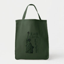 Tall Girls ROCK (Dark) Tote Bags