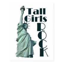 Tall Girls ROCK Postcard