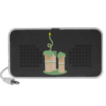 Tall green Birthday cake iPhone Speakers