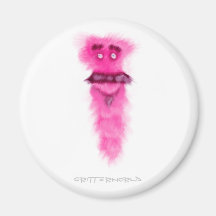 Tall Moustache Critter Fridge Magnets