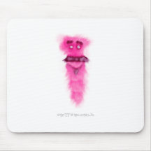 Tall Moustache Critter Mousepad