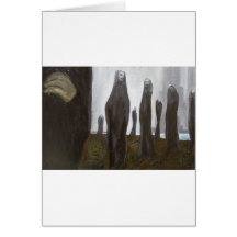 Tall Soldiers (black and white surrealism) Greeting Cards