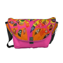 Tallis & Tefillin CarryAll Bag: Pink Tree Of Life Messenger Bag