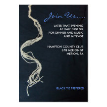 Tallit Tallis Bar Bat Mitzvah Reception Card Business Cards