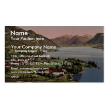 Talloires, Annecy, France classic Photochrom Business Card Template