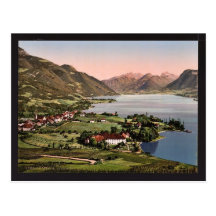 Talloires, Annecy, France classic Photochrom Post Card