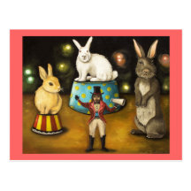 Taming Of The Giant Bunnies Postcard