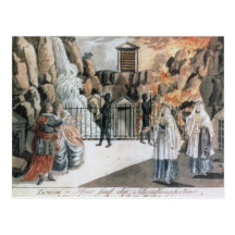 Tamino and Pamina before the temple Post Card