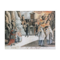 Tamino and Pamina before the temple Post Card