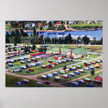 Tampa Florida Municipal Trailer Park Poster