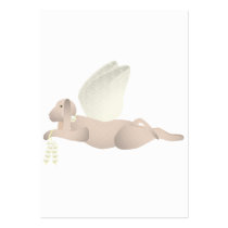 Tan Angel Dog With Yellow Wings