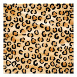 Tan, Black and Brown Leopard Print Pattern. Custom Announcement