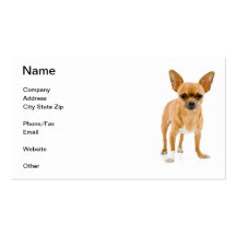 Tan Chihuahua Business Card