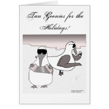 Tan Goonies for the Holidays Card