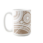 Tan Grunge Circles: Vector Art: mugs