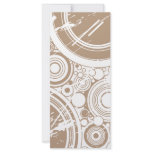 Tan Grunge Circles: Vector Art: rack cards