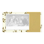 Tan Leaves Photo Template photo cards