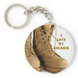 tan military boots keyhain keychains