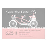 Tandem Bicycle Save The Date Announcement