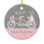 Tandem Bicycle Wedding Keepsake Ornament