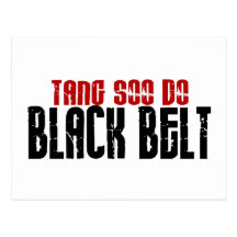 Tang Soo Do Black Belt Karate Post Card