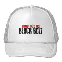 Tang Soo Do Black Belt Karate Trucker Hats