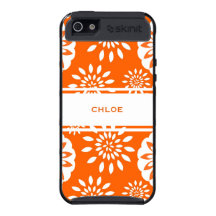 Tangerine Blossom Personalised Floral Splash