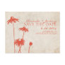 Tangerine Orange Black Eyed Susans Save the Date Postcards