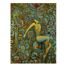 Tangle, Female Figure Art Products Postcard