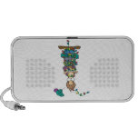 tangled in christmas lights funny cartoon design iPod speaker