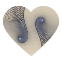 Tangled Up In Blue Heart Stickers