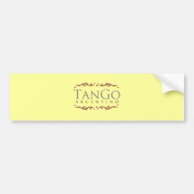 Tango argentino pegatina de parachoque