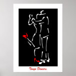 Tango! Dancers (Red Shoes) design posters