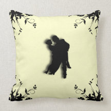 Tango Dancers Silhouette2 Mojo Pillow